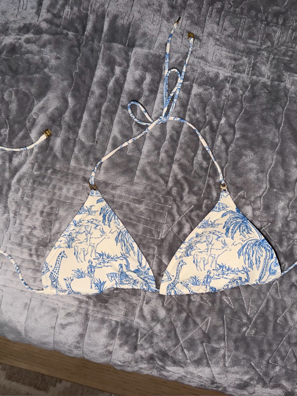 Tory Burch Printed Triangle Bikini Top